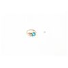 Image 1 : 14kt Gold Blue Topaz& Diamond Ring