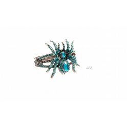 Hand Set Crystal Spider Bracelet