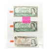 Image 1 : 3 canadian one dollar bank notes last 3 issues