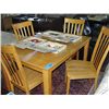 Image 1 : Contemporary 5pc dinette set; table with 4 chairs