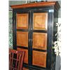 Image 1 : Approx 7F tall armoire black and brown