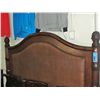 Image 1 : Mahogany and wicker rattan queen size headboard
