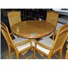 Image 1 : Oak 5pc dinette set; table and 4 chairs