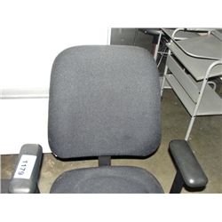 Black gas lift office chair