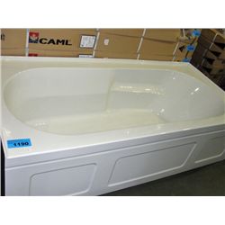 New white bathtub
