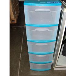 Sterilite 5 drawer plastic storage cabinet