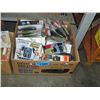 Image 1 : Box of assorted phone cases, misc electronics etc