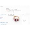 Image 1 : 10k gold 2.19carat custom made ruby and diamond