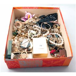 Box of assorted estate jewelry