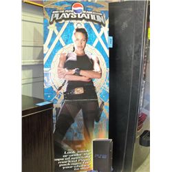 Pepsi cola laura croft tomb raider cardboard cut