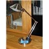 Image 1 : Brushed chrome adjustable arm desk lamp