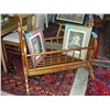 Image 1 : Antique wooden childs rocking crib - condition