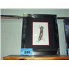 Image 1 : Framed west coast native print titled feather by