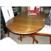 Image 1 : Single pedastol solid oak dining table with 2leafs