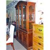 Image 1 : Mahogany lighted buffet and hutch