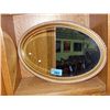 Image 1 : Oval guild framed bevelled wall mirror