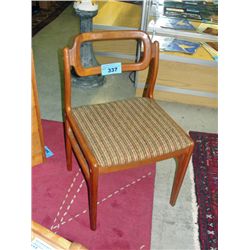 1960-70s midcentury danish modern teak side chair