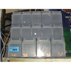 14 compartment plastic storage bin