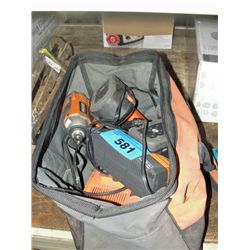 Rigid cordless tool set wtih bag