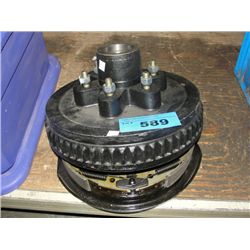 Truck brake hub with rotar set