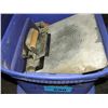 Image 1 : Blue tote full of concrete trowels