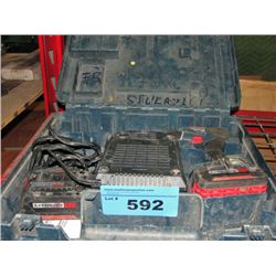 Bosch 18V cordless drill with 2 batteries and