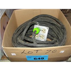 50F #3 cab tire heavy duty 4 receptical on site
