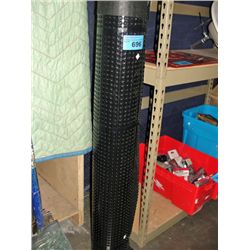 Roll of black landscaping material