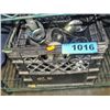 Image 1 : Black milk crate filled with assorted heavy duty