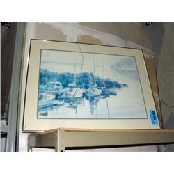 2 framed ocean prints