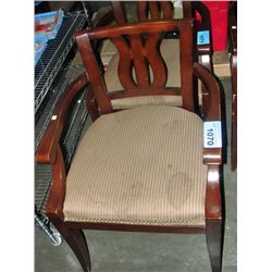 Dark oak arm chair