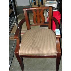 Dark oak arm chair