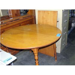 solid maple dining table with one leaf