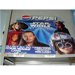 Pepsi cola starwars episode one cardboard cut