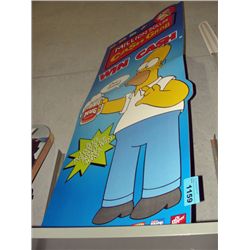 Muggs rootbeer and homer simpson cardboard