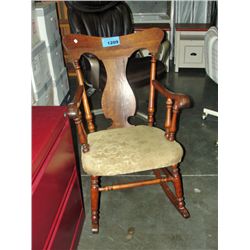 Antique mahogany rocking chair