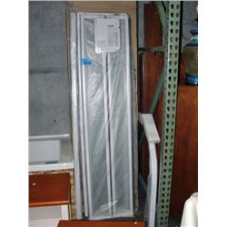 Caml curved sliding door - white with vertical