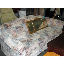 Multi colored contemporary pull out sofa bed
