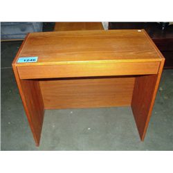 Single drawer teak hall stand