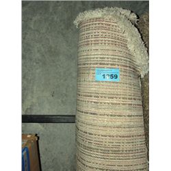 Small off white shag area rug