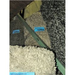 Large off white shag area rug