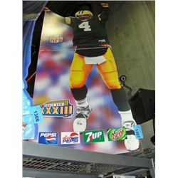 Pepsi cola brett Favre cardboard cut out