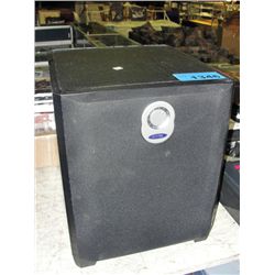 Energy powered home audio subwoofer