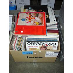 Box of vintage records