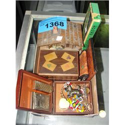 Box of assorted collectable items