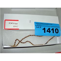 Gold plated necklace