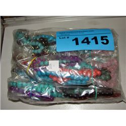 Bag of assorted hand crafted costume jeweled