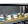 Image 1 : Shelf lot of 17 english bone china teacups and