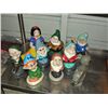 Image 1 : 9pc concrete yard ornament set; Snow white  and