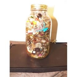 Large Mason Jar Costume Jewelry